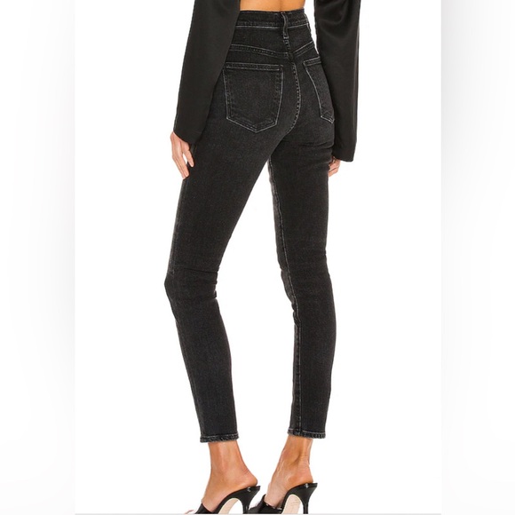 Agolde Black Pinch Waist Skinny High Rise Jeans Size 24 - Picture 9 of 15